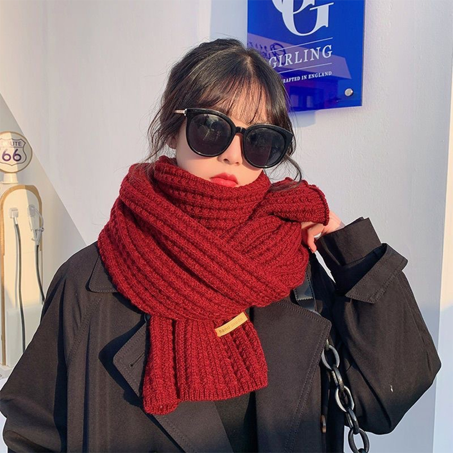Thick Cable Knit Warm Cashmere - đánh giá và giá Wool Scarf Men