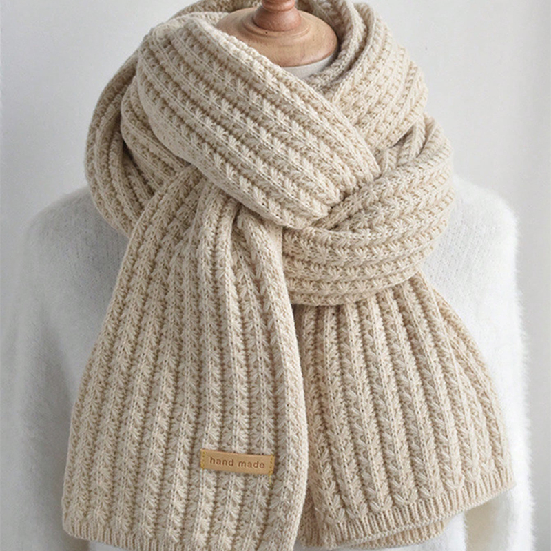 Thick Cable Knit Warm Cashmere - đánh giá và giá Wool Scarf Men