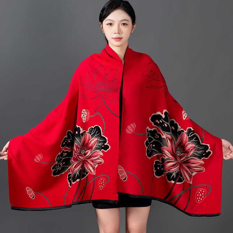 Women Winter Shawl Cashmere Sc - đánh giá và giá Shawl Wrap Winter