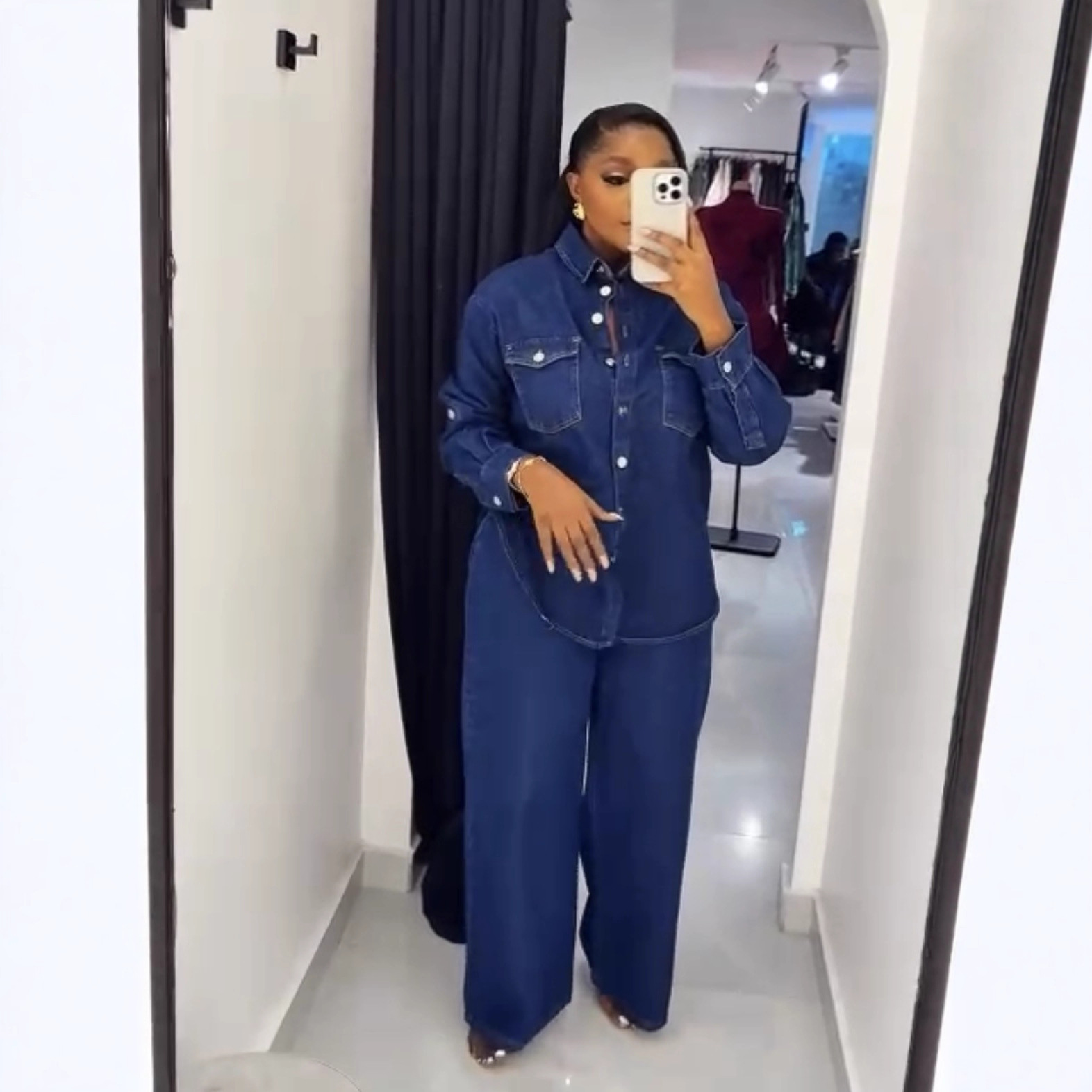 Jeans 2 Piece Sets Women Denim - đánh giá và giá Down Jacket Packable