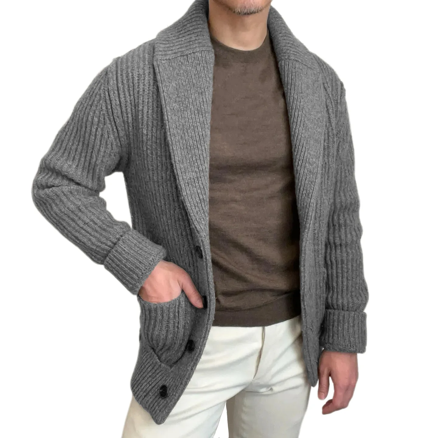 Men's Sweaters Cardigan Lapel  - đánh giá và giá Down Jacket Packable