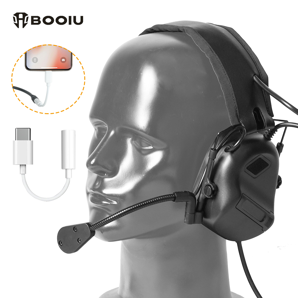 BOOIU Tactical Electronic Shoo - đánh giá và giá Earmuffs Foldable