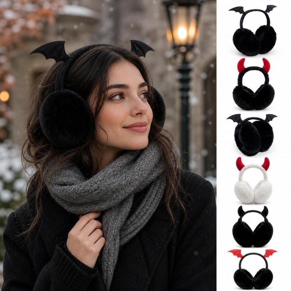 Gothic Foldable Earmuffs Bat W - đánh giá và giá Earmuffs Foldable