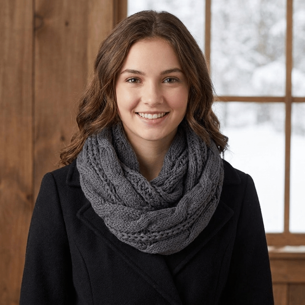Elegant Solid Color Knitted Sc - đánh giá và giá Wool Scarf Men