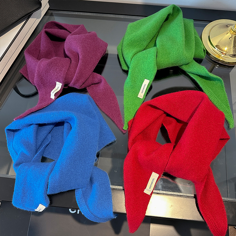 100% Wool Korean Style Knitted - đánh giá và giá Shawl Wrap Winter