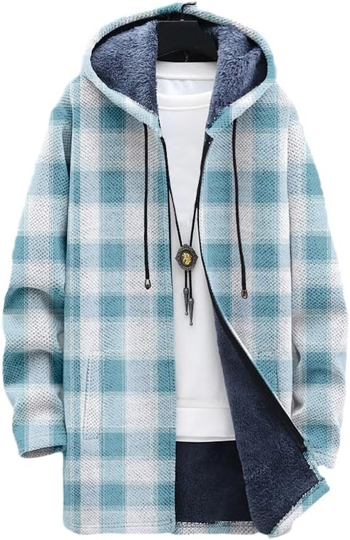 Men's Plaid Cardigan Oversized - đánh giá và giá Sherpa Hoodie Fleece