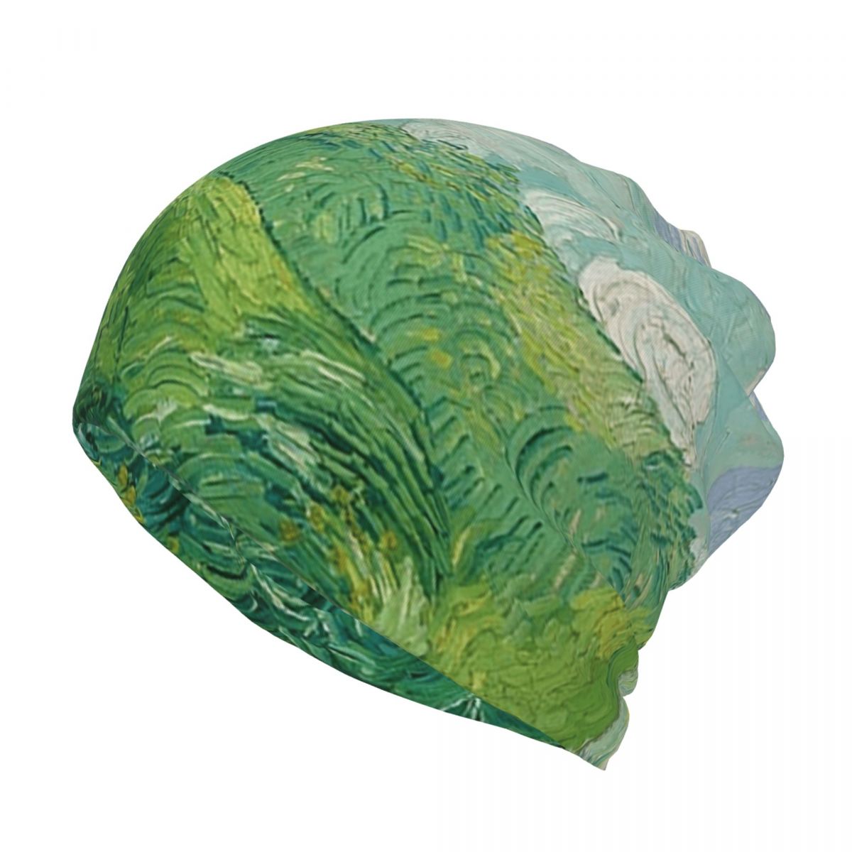 Green Wheat Fields, Auvers, Vi - đánh giá và giá Knit Beanie Hat Warm