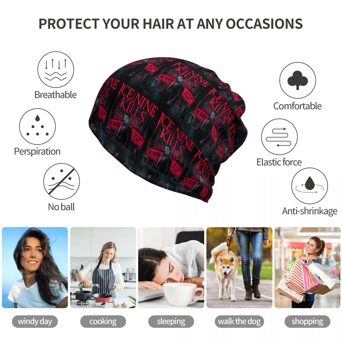 Ice Nine Kills The Silver Scre - đánh giá và giá Knit Beanie Hat Warm