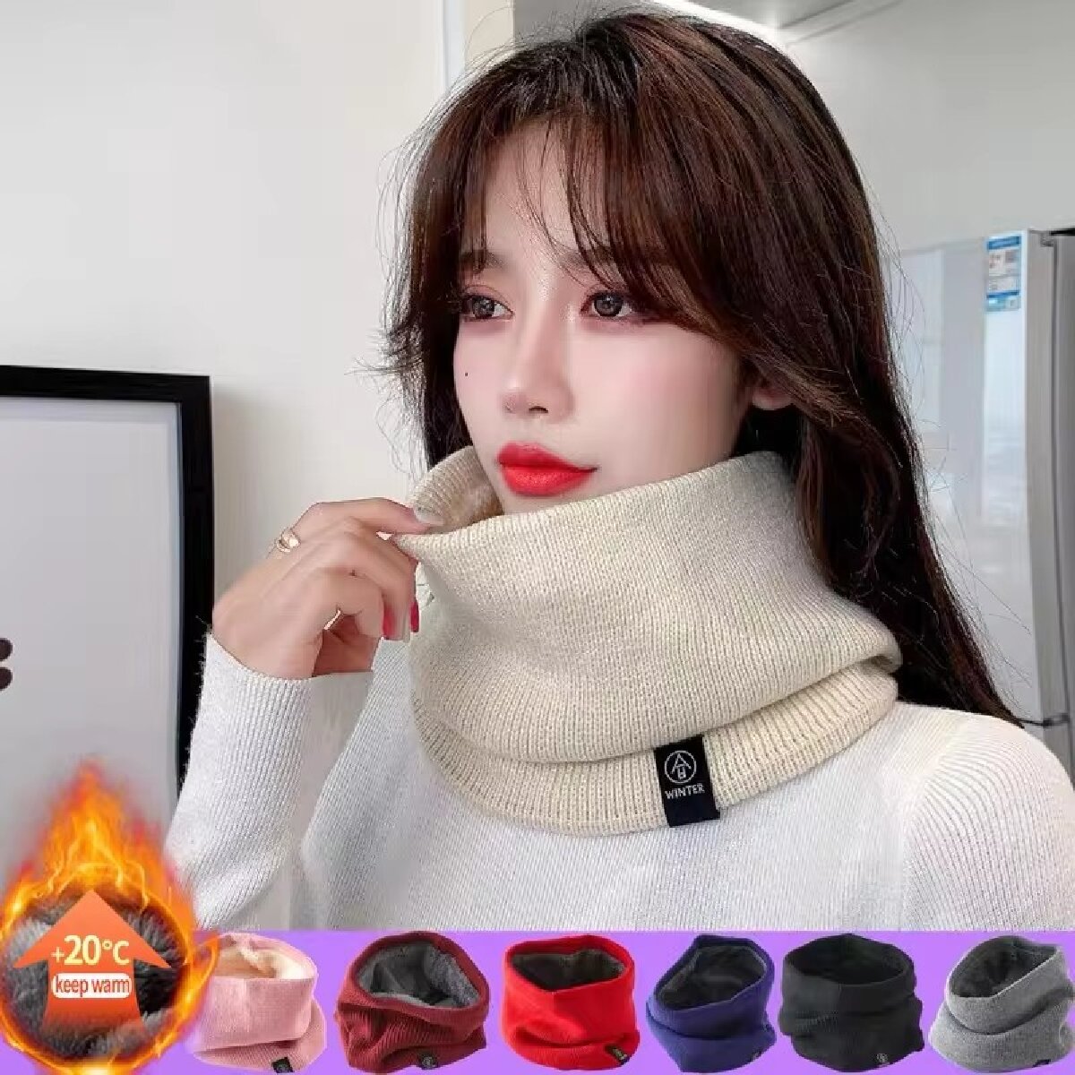 Solid Winter Plush Muffler Woo - đánh giá và giá Winter Headband Fleece